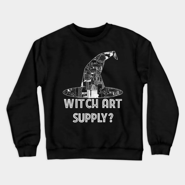 Witch Hat Art Supply Crewneck Sweatshirt by The Craft ACE